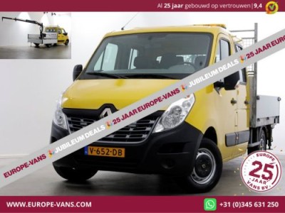Renault Master T35 2.3 dCi 130pk E6 L2H1 D.C. Open Laadbak + HIAB 013T Kraan 12-2016