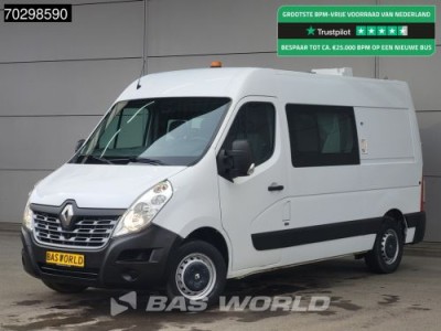 Renault Master 130PK Dubbel Cabine L2H2 Trekhaak Navi Airco Cruise Camera Parkeersensoren Euro6 DC Doka Mixto L2 Airco Trekhaak Cruise control