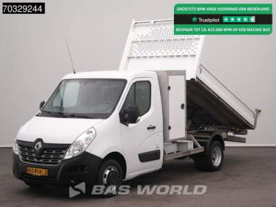 Renault Master 130PK Kipper met Kist Dubbellucht 3,5t Trekhaak Airco Cruise Euro6 Tipper Benne Kieper Airco Trekhaak Cruise control