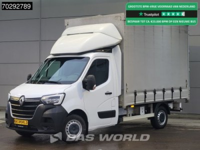 Renault Master 145PK Schuifzeilen Achterdeuren Bakwagen LED Airco Cruise Euro6 Meubelbak Koffer Zeilen Zeilenwagen Schuifzeil Airco Cruise control