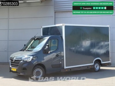 Renault Master 150PK Bakwagen Airco Cruise Luchtvering Meubelbak Plancher Verkoopwagen Foodtruck Paardenwagen 18m3 Airco Cruise control