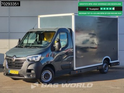 Renault Master 150PK Bakwagen Airco Cruise Luchtvering Meubelbak Plancher Verkoopwagen Foodtruck Paardenwagen 19m3 Airco Cruise control