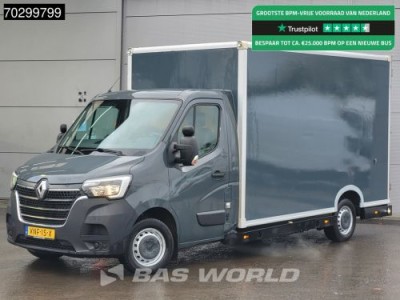 Renault Master 150PK Luchtvering Automaat Bakwagen Lowliner LED Airco Cruise Camera Euro6 Meubelwagen Koffer Verkoopwagen 18m3 Airco Cruise control