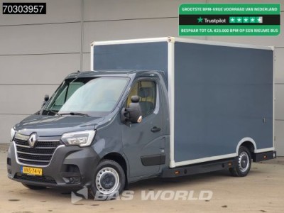 Renault Master 150PK Luchtvering Automaat Bakwagen Lowliner LED Airco Cruise Camera Euro6 Meubelwagen Koffer Verkoopwagen Airco Cruise control