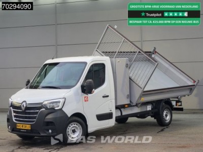 Renault Master 165PK 3 zijdige Kipper met Kist Trekhaak Airco Cruise Tipper Kieper Benne Airco Trekhaak Cruise control