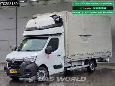 Renault Master 165PK Schuifzeilen RED-edition LED Airco Cruise Standkachel Euro6 Zeilen Zeil Curtainsides Zeilenwagen Plane Bakwagen Koffer 24m3 Airco Cruise control