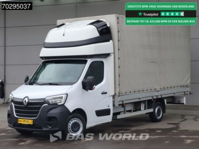 Renault Master 165PK Schuifzeilen RED-edition LED Airco Cruise Standkachel Euro6 Zeilen Zeil Curtainsides Zeilenwagen Plane Bakwagen Koffer Airco Cruise control