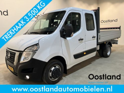 Renault Master (Nissan Interstar) 2.3 L3 DC 145 PK / Open Laadbak / Dubbel Cabine 7 Pers. / Trekhaak 3500 KG / Airco / Cruise Control / CarPlay / Dubbel Lucht / 21.500 KM !!