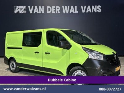 Renault Trafic 1.6 dCi L2H1 Dubbele Cabine Euro6 2x Zijdeur | Airco | 6-zits | Navigatie | Cruiscontrol Trekhaak, Bijrijdersbank, Parkeersensoren