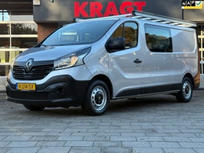 Renault Trafic 1.6 dCi T29 L2H1DUBBELCABINE|DEALER ONDERHOUDEN|120PK|EURO6|airco|cruise|navi|bluetooth|trekhaak|NAP.