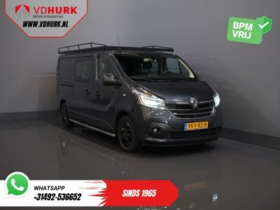 Renault Trafic 2.0 dCi 145 pk Aut. L2 DC Dubbel Cabine BPM VRIJ! 2xSchuifdeur/ LED/ Stoelverw./ Climate/ Cruise/ Imperiaal/ Sidebars/ Trekhaak/ Camera/ Navi/ 17 LMV