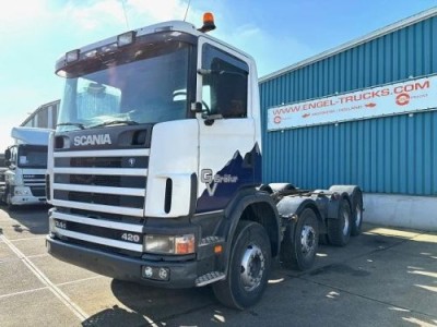Scania R124-420 C 8x4 FULL STEEL CHASSIS (EURO 3 / FULL STEEL SUSPENSION / REDUCTION AXLES / GRS900 GEARBOX)