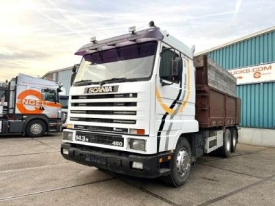Scania R143-450 V8 STREAMLINE 6x2 FULL STEEL KIPPER (MANUAL GEARBOX / FULL STEEL SUSPENSION / 10 TIRES / ROBSON DRIVE / MECHANICAL PUMP & INJECTORS)