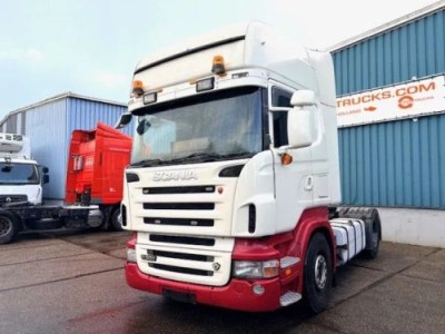 Scania R500 V8 TOPLINE (SEMI AUTOMATIC WITH CLUTCH / RETARDER / 2x DIESELTANK / ANALOG TACHO / AIRCONDITIONING)