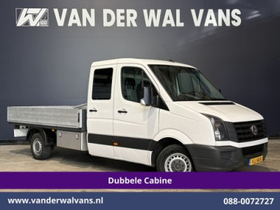 Volkswagen Crafter 2.0 TDI 141pk Pick Up *Nieuwe apk* Dubbele Cabine 3500kg Trekhaak Open Laadbak Euro6 Airco | 7-Zits Baklengte 331cm