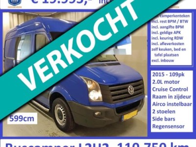 Volkswagen Crafter 2015 2.0L L2H2 cruise airco 599cm
