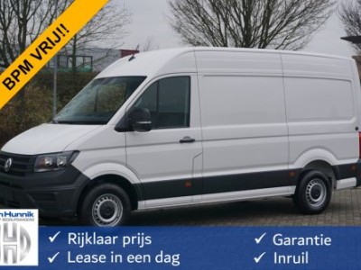 Volkswagen Crafter 35 140PK L3H3 Facelift BPM VRIJ 10 Scherm Apple CP/Android A, 270Â° deuren!! NR. J01*