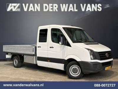 Volkswagen Crafter 35 2.0 TDI 141pk Dubbele Cabine Euro6 Open Laadbak | Airco 3500kg trekhaak 6-Zits