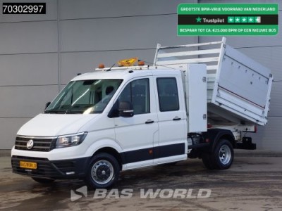 Volkswagen Crafter 177pk Automaat Kipper Dubbellucht 3,5t Trekhaak Navi Airco Cruise Camera Euro6 Tipper Benne Kieper Airco Trekhaak Cruise control