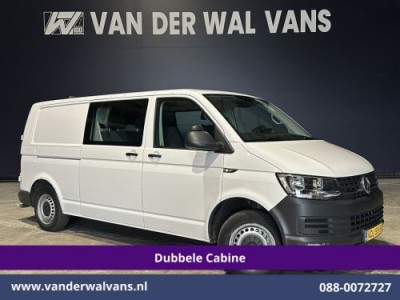Volkswagen Transporter 2.0 TDI 150pk L2H1 Dubbele Cabine Euro6 Airco | 5-Zits | Camera | Cruisecontrol | 2500kg Trekhaak Parkeersensoren