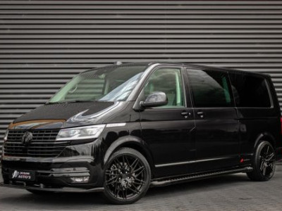 Volkswagen Transporter 2.0 TDI L2H1 CARAVELLE 204PK DC DUBBEL CABINE / ELEK.SCHUIF / FULL OPTIONS / LEDER / FULL BLACK / APPLE CAR