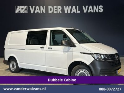Volkswagen Transporter 2.0 TDI L2H1 Dubbele Cabine Euro6 Airco | 2200kg Trekhaak | Apple Carplay Cruiscontrol, Android Auto, 5-Zits, Parkeersensoren