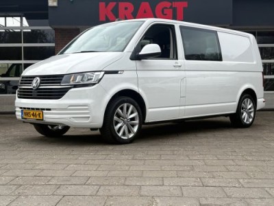 Volkswagen Transporter 2.0 TDI L2H1|NAP|DUBBELCABINE|airco|cruise|apple carplay|trekhaak|navi|lichtmetalen velgen|DAB+|EURO6