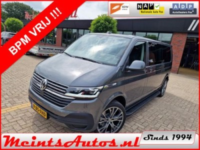 Volkswagen Transporter CARAVELLE T6.1 2.0 TDI 204Pk 32 DC LEDER Dubbele Cabine DSG L2H1 DIG. COCKPIT ADAPT. CRUISE, LED, 2x SCHUIF