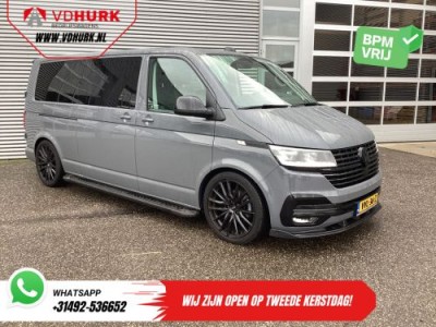 Volkswagen Transporter T6.1 2.0 TDI 150 pk DSG Aut. L2 DC Dubbel Cabine 6 Pers./ LED/ Leder/ Bilstein/ Alpine/ 20 LMV/ Glasslook/ Alarm III/ Carplay/ Sidesteps/ Frontlip/ Spoiler/ 2.5t Trekverm.