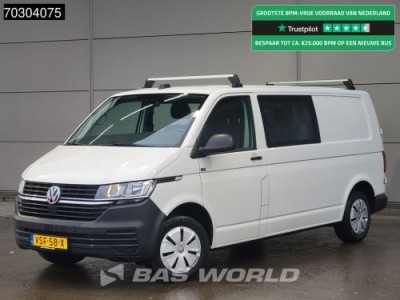 Volkswagen Transporter 110pk Dubbel Cabine L2H1 Trekhaak Airco Cruise Imperiaal APK 10-2026 Euro6 L2 Airco Trekhaak Cruise control