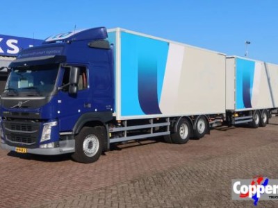 Volvo FM 420 6x2 Bak + Dhollandia klep 1500 kg + Aanhanger 94-WS-TS